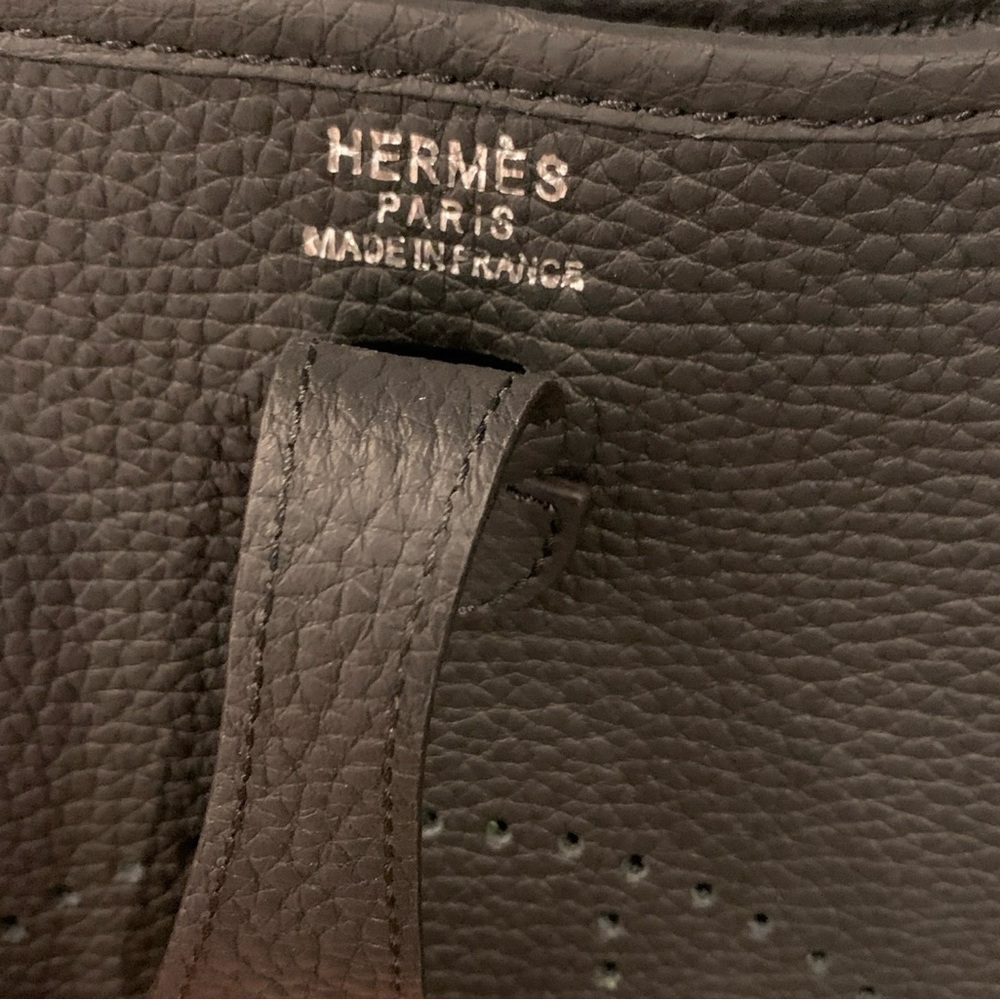 🆕 Hermès Style Mini Evelyne Clemence Black 🆕 - Picture 7 of 10